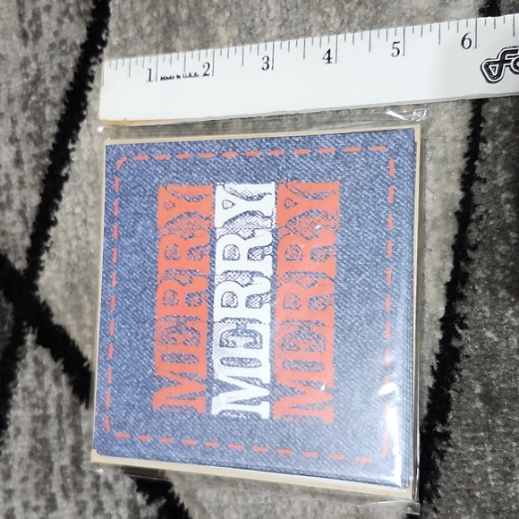 MICHAEL'S DENIM MERRY MERRY MERRY CHRISTMAS 30 NOTE CARDS & ENVELOPES BUNDLE - Picture 6 of 8